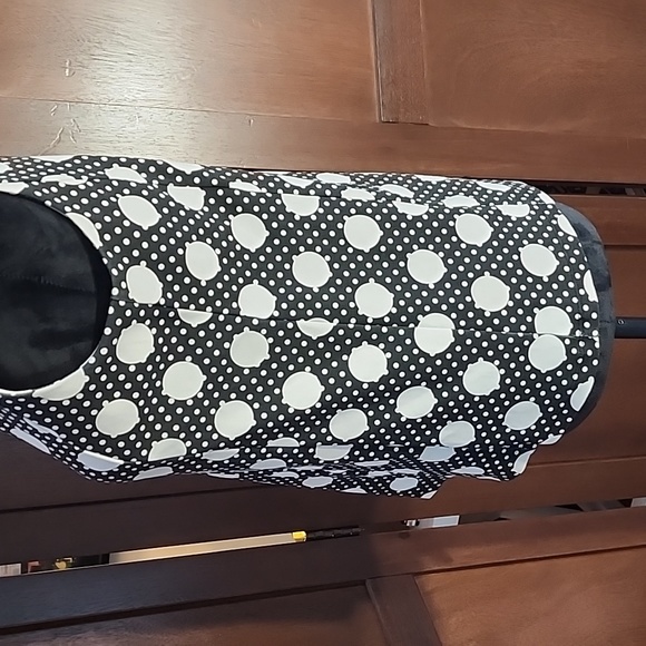 TALBOTS Petite Dancing Dots Cotton Blend Shell Size SP - Picture 2 of 5